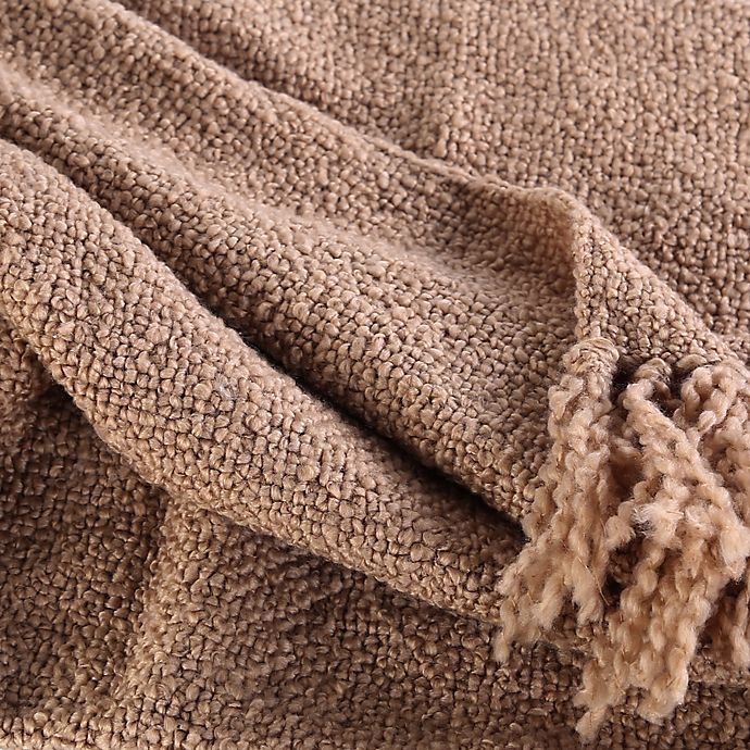 slide 3 of 3, Berkshire Blanket Chunky Boucle Throw Blanket - Walnut, 1 ct