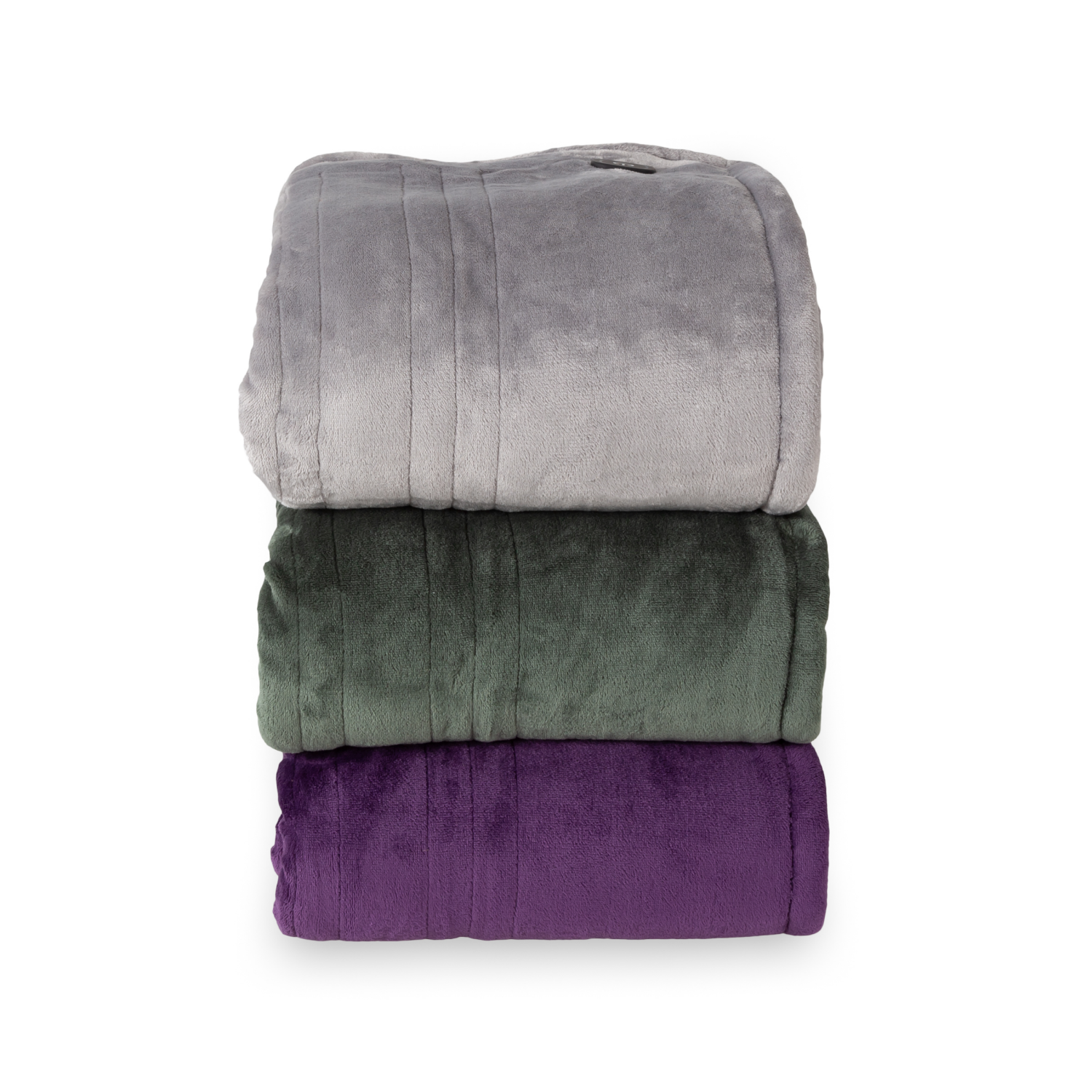 slide 2 of 4, BERKSHIRE BLANKET Berkshire Velvetloft Heated Throw, 50 in x 60 in, Grey, 50 inx60 in