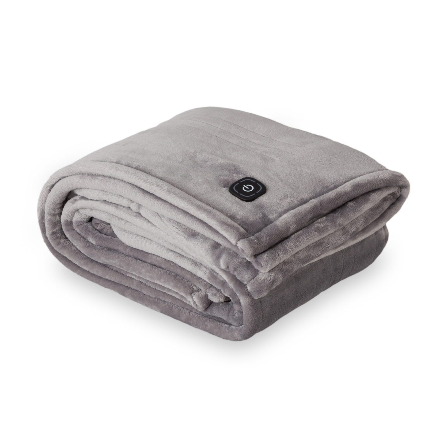 slide 3 of 4, BERKSHIRE BLANKET Berkshire Velvetloft Heated Throw, 50 in x 60 in, Grey, 50 inx60 in