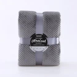 Berkshire Ultralush Textured Blanket K Ash