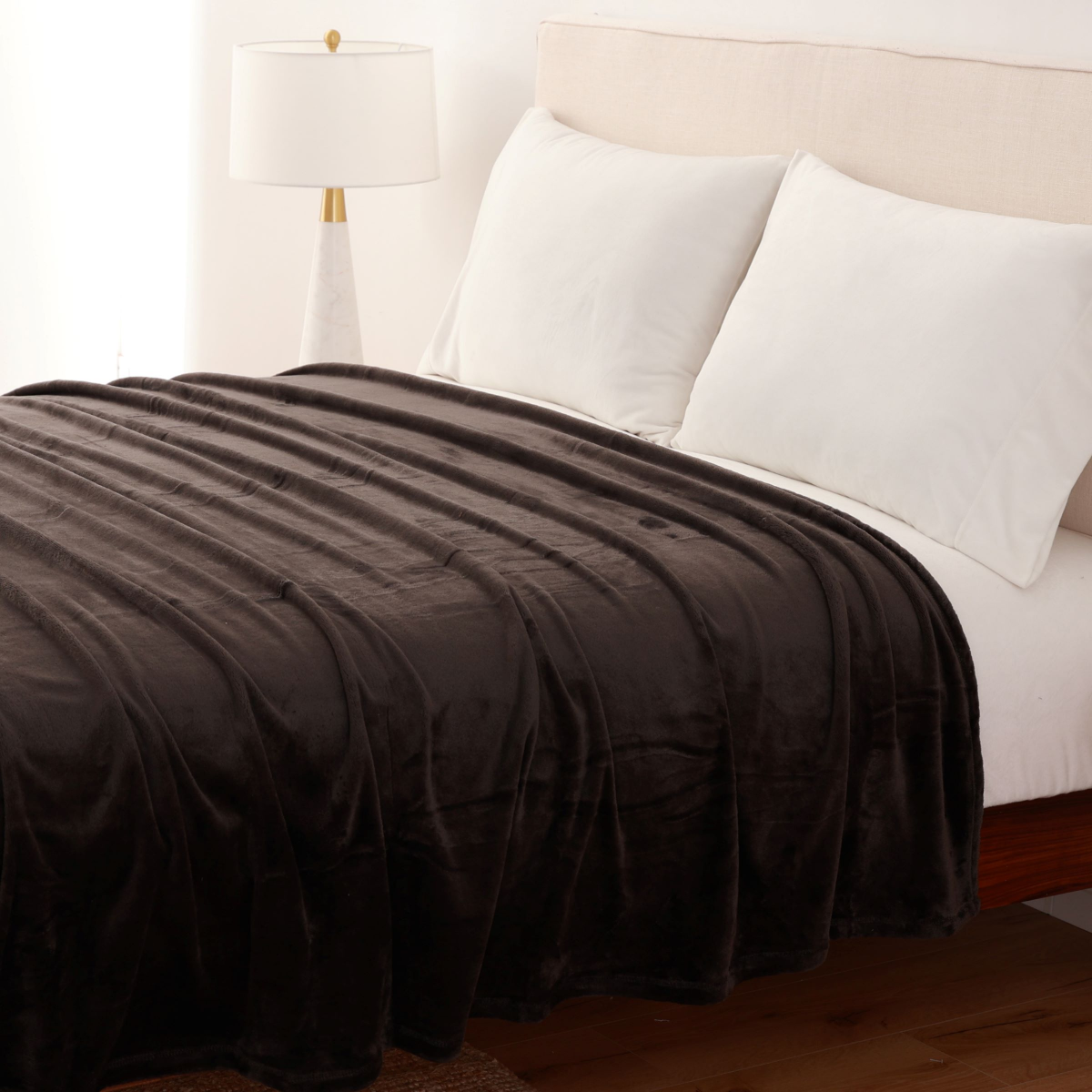 slide 3 of 4, BERKSHIRE BLANKET Berkshire Perfect Touch Blanket Molten Coal Full Queen, 1 ct
