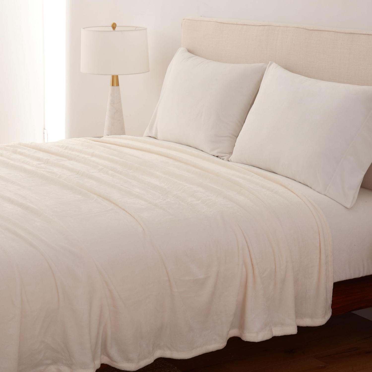 slide 2 of 4, BERKSHIRE BLANKET Berkshire Perfect Touch Blanket Cream King, 1 ct