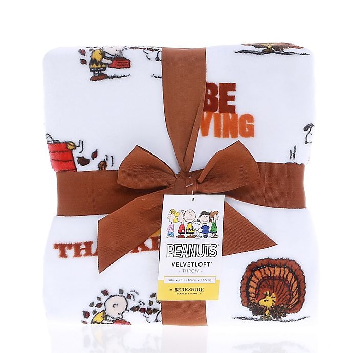 slide 3 of 3, PeanutsBe Thankful Throw Blanket, 1 ct