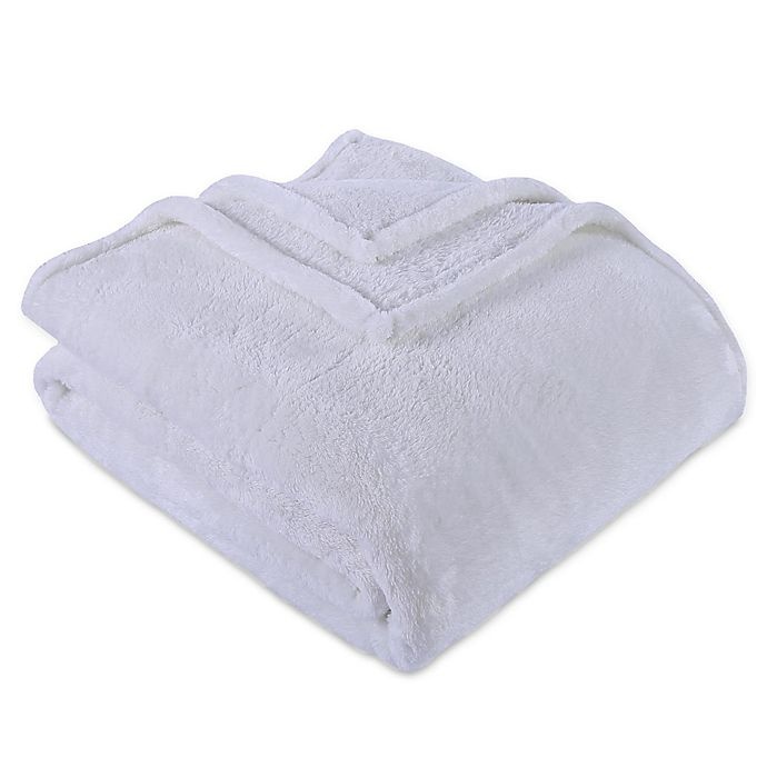 slide 1 of 1, Berkshire Blanket Full Heavyweight Extra-Fluffy Blanket - Egret, 1 ct