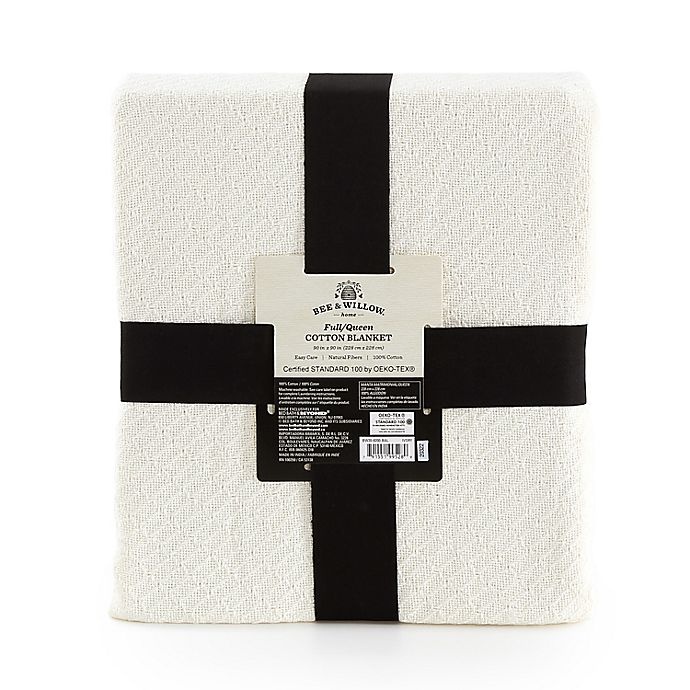 slide 3 of 4, Bee & Willow Home Cotton Knit King Blanket - Ivory, 1 ct