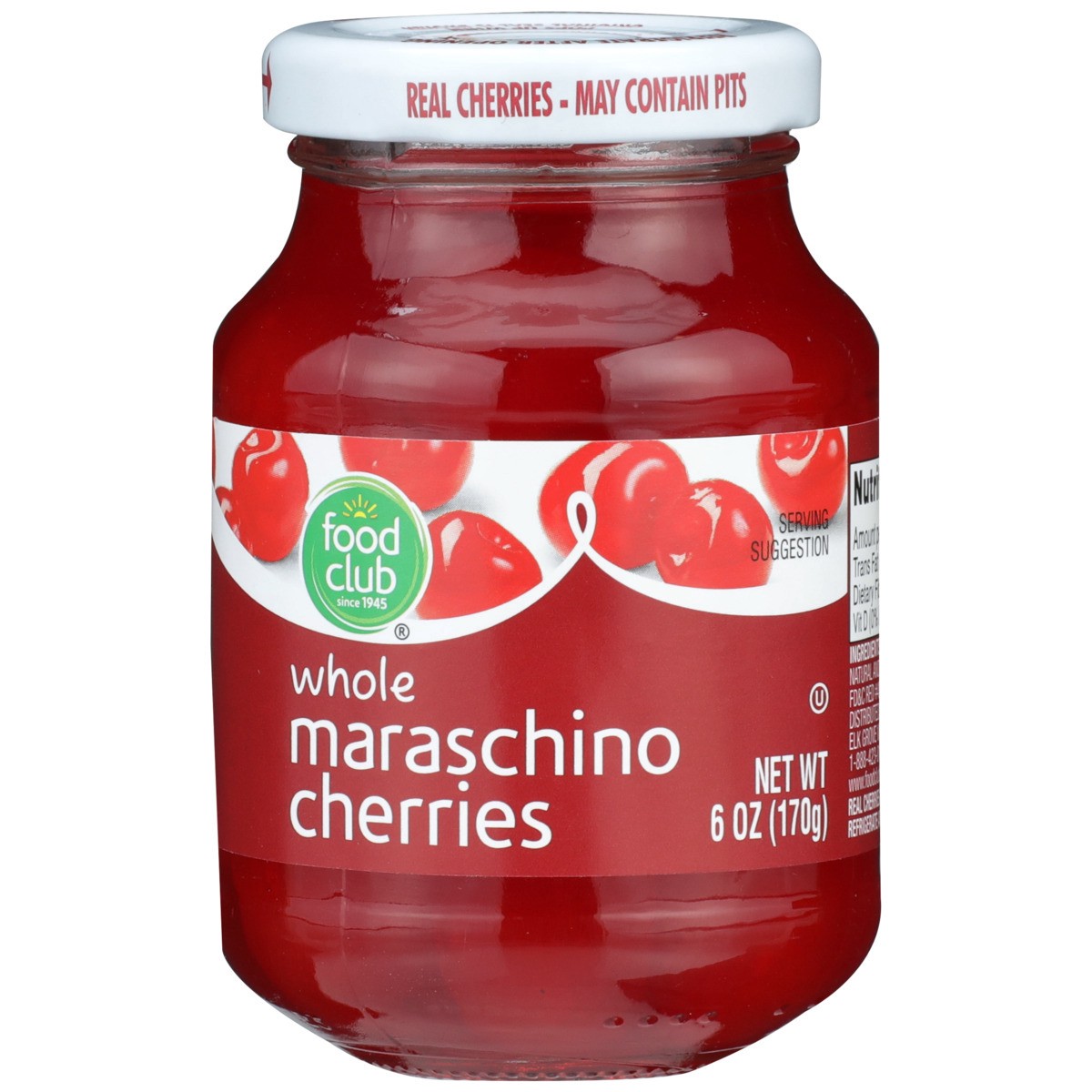 slide 8 of 9, Food Club Maraschino Cherries, 6 oz