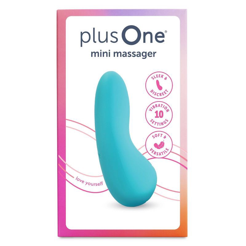 slide 2 of 12, plusOne Waterproof and Rechargeable Mini Vibrator, 1 ct