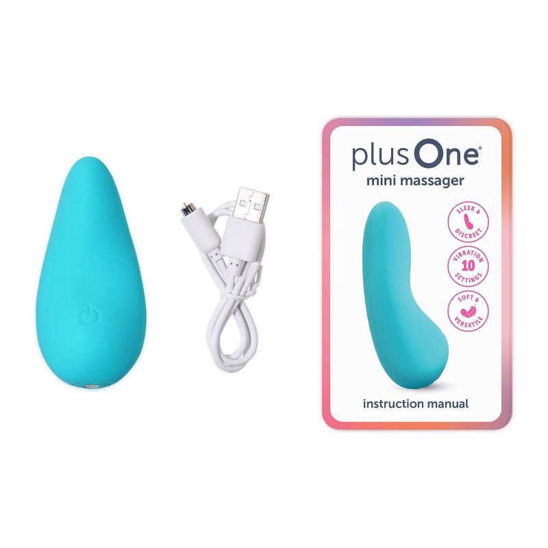 slide 5 of 12, plusOne Waterproof and Rechargeable Mini Vibrator, 1 ct