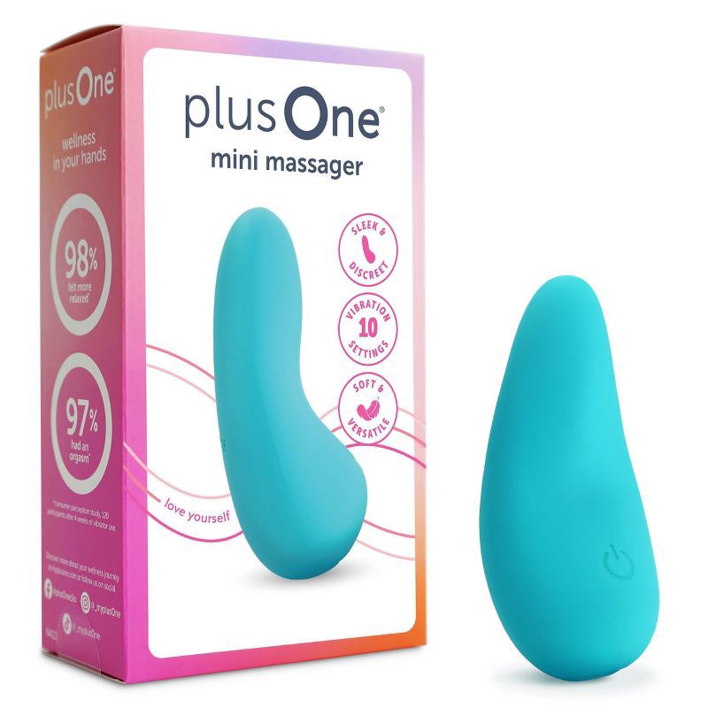 slide 1 of 12, plusOne Waterproof and Rechargeable Mini Vibrator, 1 ct