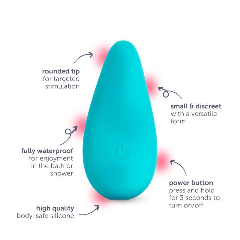 slide 7 of 12, plusOne Waterproof and Rechargeable Mini Vibrator, 1 ct