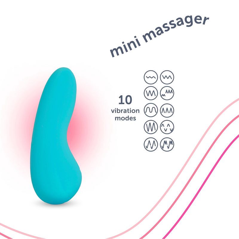 slide 8 of 12, plusOne Waterproof and Rechargeable Mini Vibrator, 1 ct
