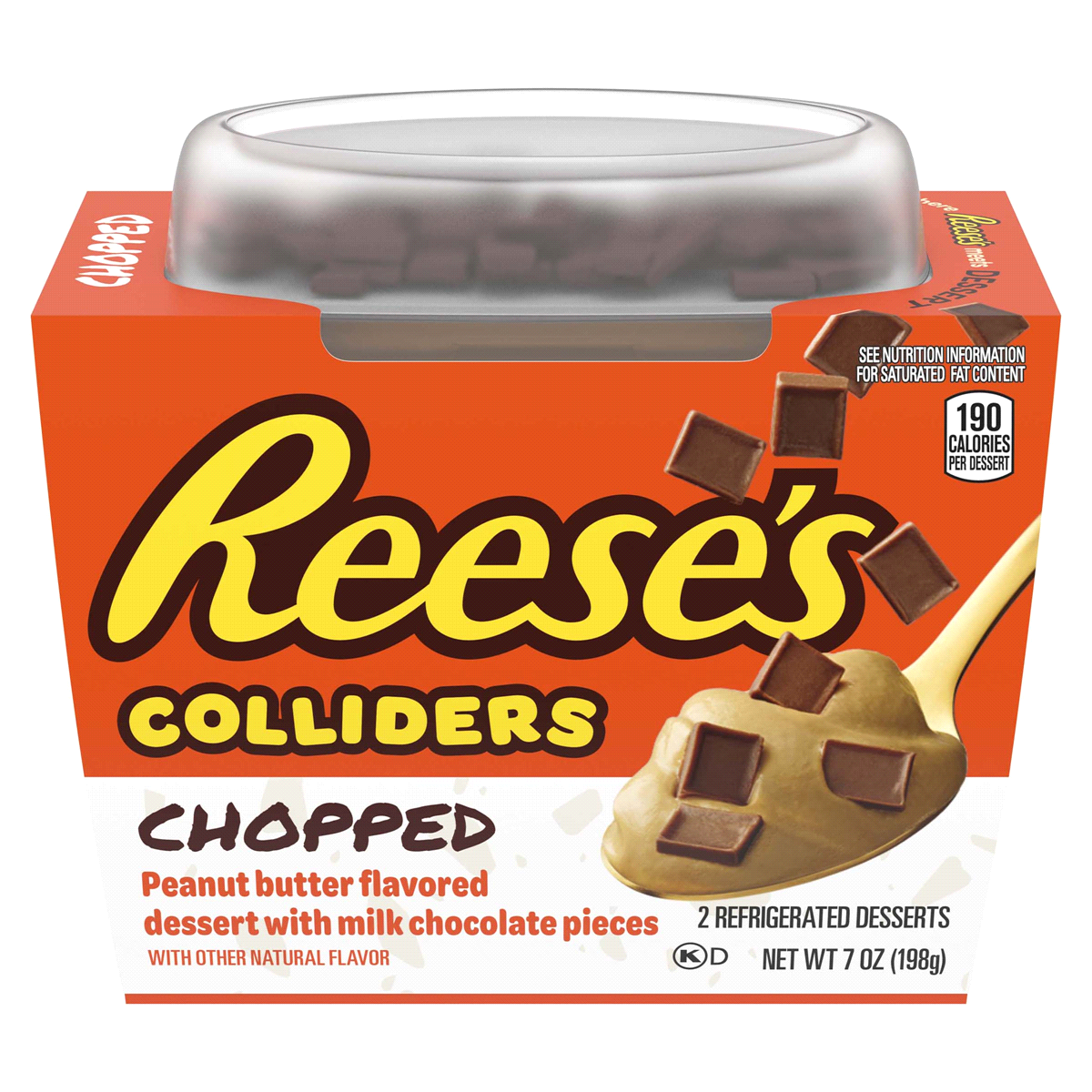 slide 1 of 1, Reese's COLLIDERS Chopped REESE'S Refrigerated Dessert, 2 ct Pack, 7 oz