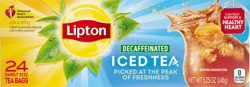 Lipton Decaffeinated Family Size Iced Tea Family Size - 24 ct