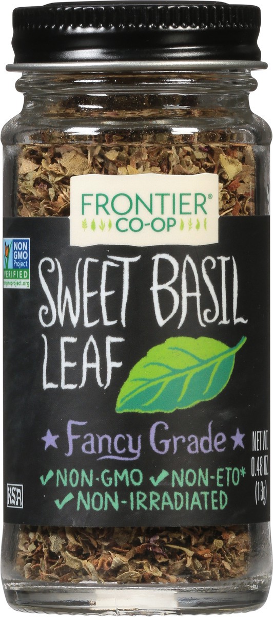 slide 6 of 9, Frontier Co-Op Sweet Basil Leaf 0.48 oz, 0.48 oz