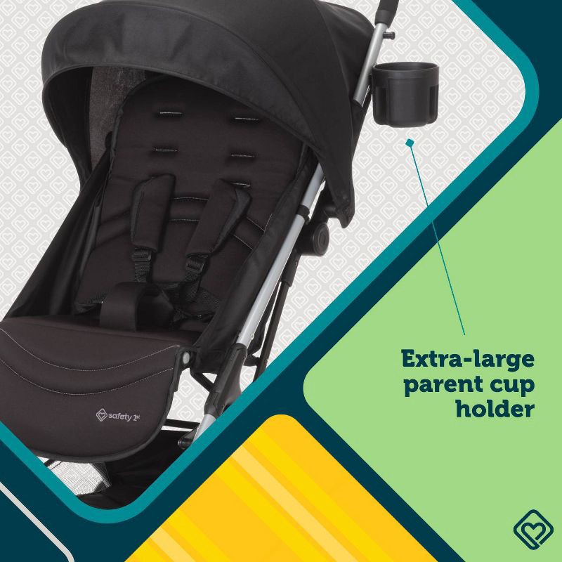 slide 8 of 18, Safety 1st Teeny Ultra Compact Lightweight Stroller - Black Magic, 1 ct