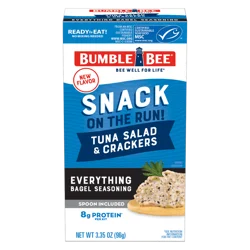 Bumble Bee Everything Bagel Seasoning Tuna Salad & Crackers 3.35 oz