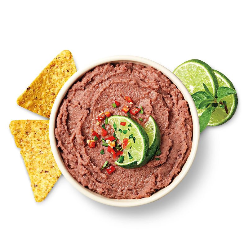 slide 2 of 4, Refried Black Beans with Lime 16oz - Good & Gather™, 16 oz