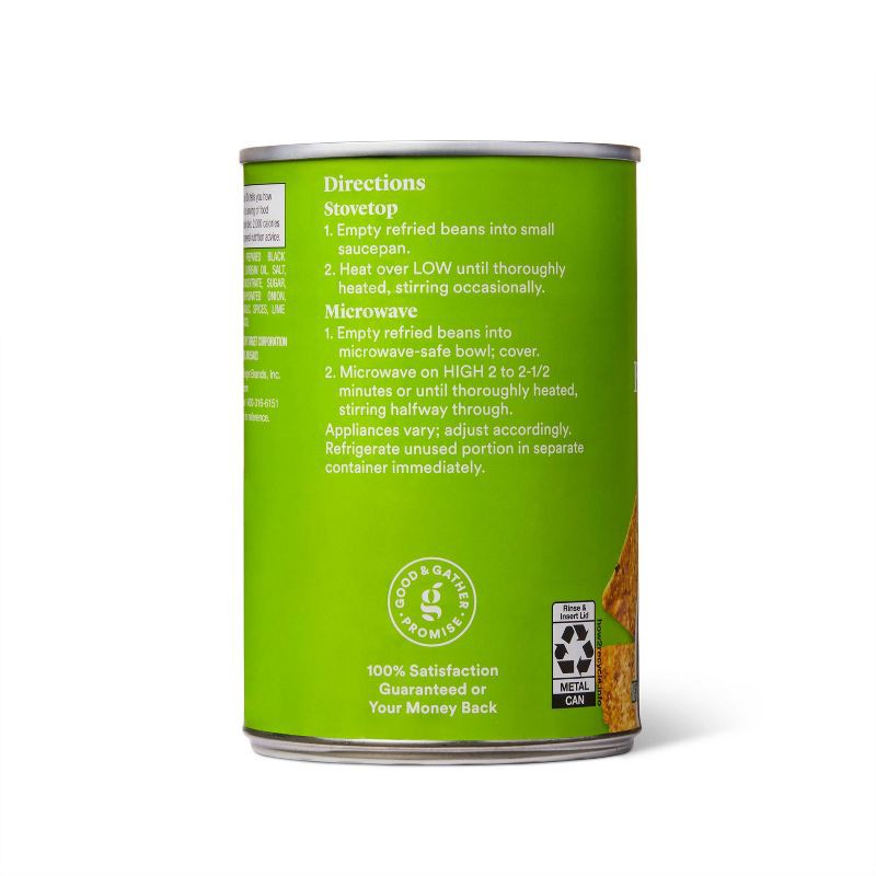 slide 4 of 4, Refried Black Beans with Lime 16oz - Good & Gather™, 16 oz