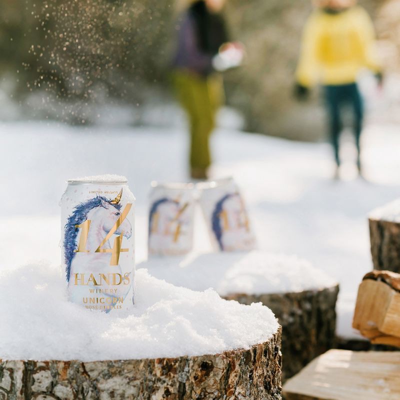 slide 2 of 8, 14 Hands Winery 14 Hands Unicorn Rosé Bubbles Sparkling Wine - 355ml Can, 355 ml