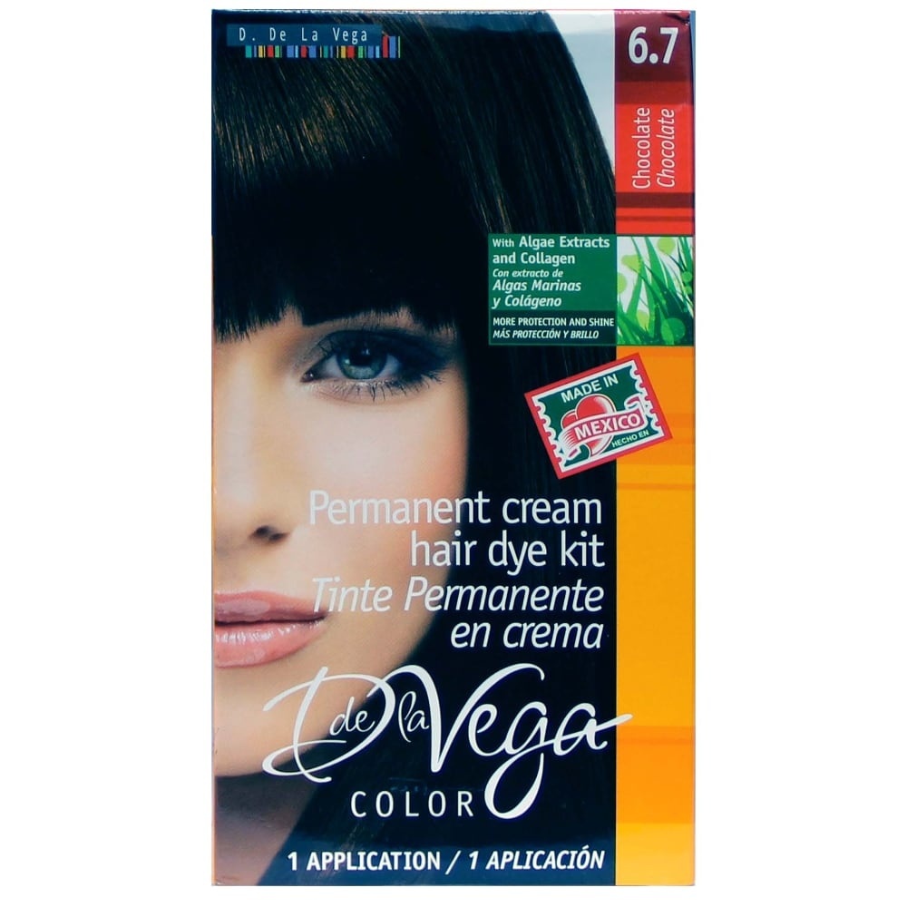 slide 1 of 1, D de la Vega Cream Hair Dye Kit, 6.7 Chocolate, 1 ct