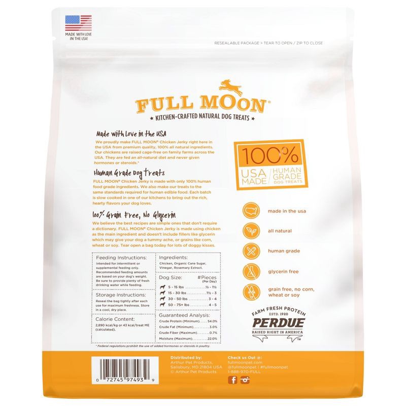 slide 2 of 3, Full Moon Chicken Jerky Dog Treats - 24oz, 24 oz