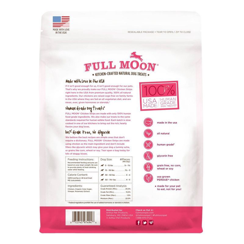 slide 4 of 4, Full Moon Chicken Strips Jerky Dog Treat - 24oz, 24 oz