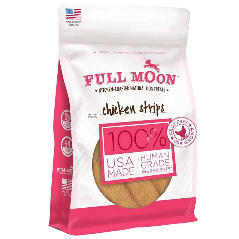 slide 1 of 4, Full Moon Chicken Strips Jerky Dog Treat - 24oz, 24 oz