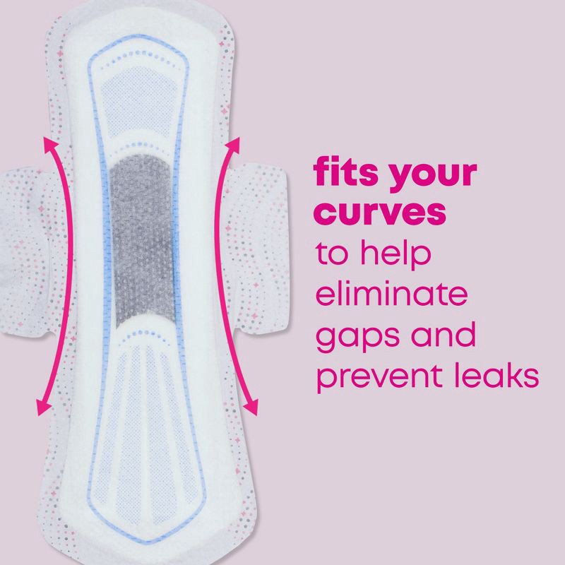 slide 7 of 11, U by Kotex Balance Sized for Teens Ultra-Thin Pads with Wings - Overnight - Unscented - 24ct, 24 ct