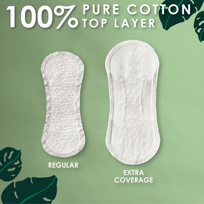 slide 7 of 9, L . Cotton Topsheet Ultra Thin Extra Coverage Panty Liners - 80ct, 80 ct