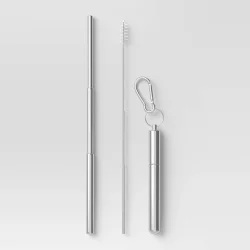 Telescope Straw with Brush & Carrying Case - Room Essentials