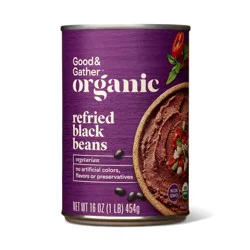 Organic Refried Black Beans 16oz - Good & Gather™