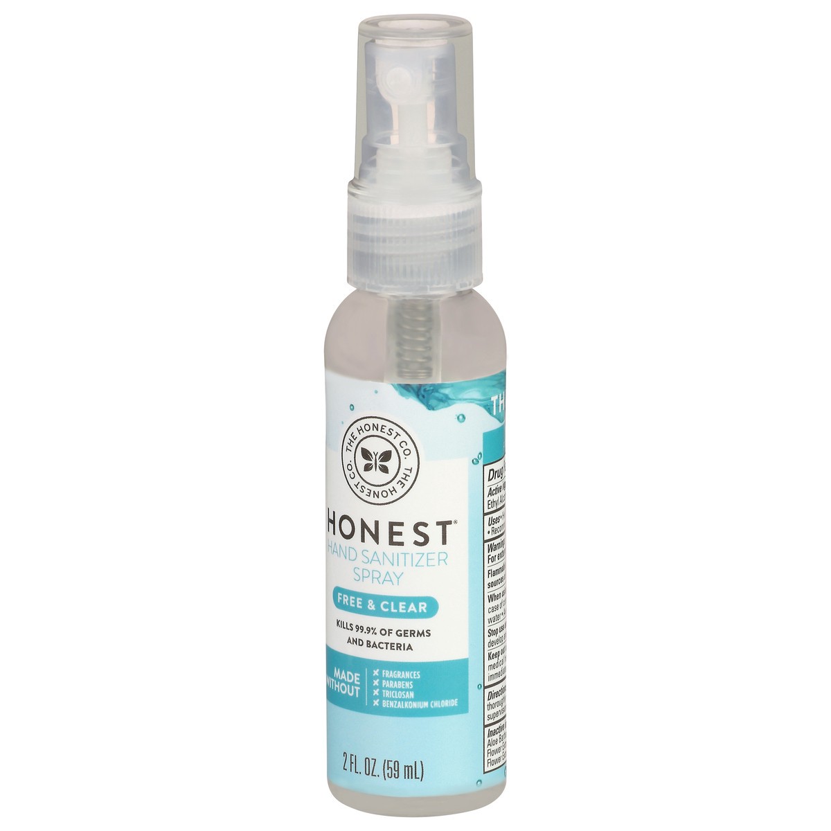 slide 7 of 13, Honest Free & Clear Hand Sanitizer Spray 2 fl oz, 2 fl oz