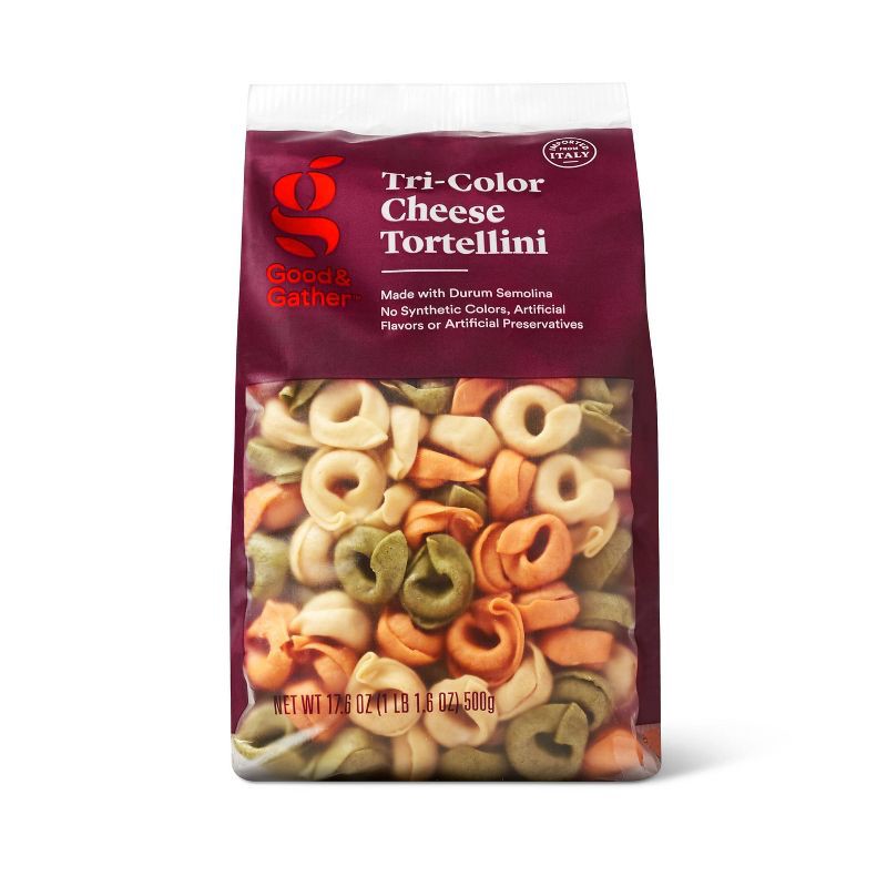 slide 1 of 4, Tri-Color Cheese Tortellini - 17.6oz - Good & Gather™, 17.6 oz