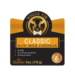 White Tie Classic Raw Milk Cheddar Aged 6 Months 6 oz