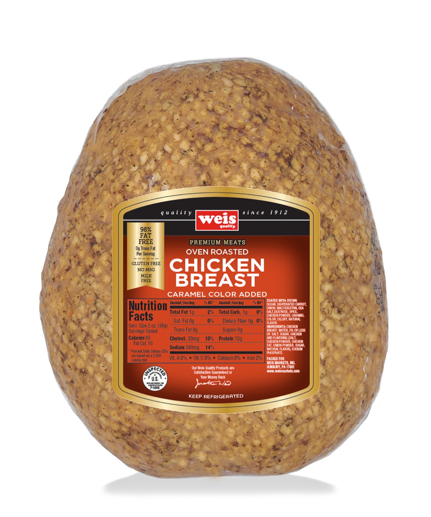 slide 1 of 1, Weis Oven Roasted Chicken, per lb