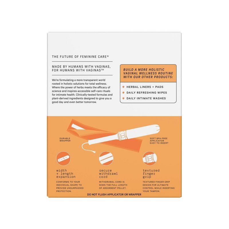 slide 2 of 7, The Honey Pot Company, Organic Cotton Duo-Pack Applicator Tampons - 18ct, 18 ct