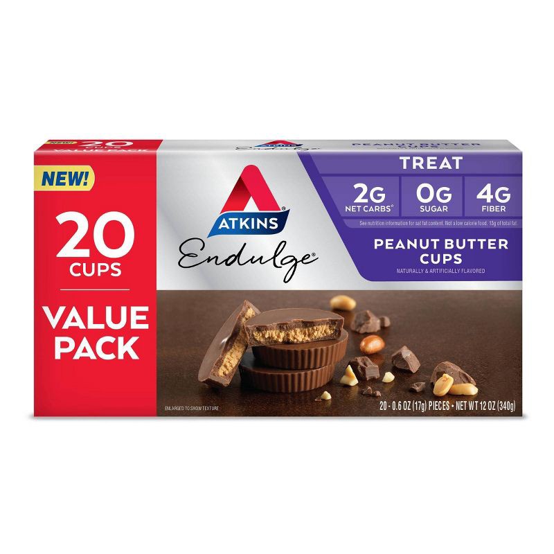 slide 1 of 3, Atkins Endulge Peanut Butter Cups - 20ct/4.5oz, 20 ct; 4.5 oz