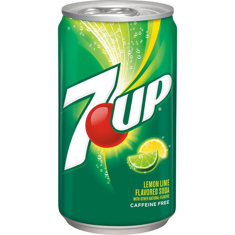 slide 3 of 6, 7UP Lemon Lime Flavored Soda - 10pk/7.5 fl oz Mini Cans, 10 ct; 7.5 fl oz