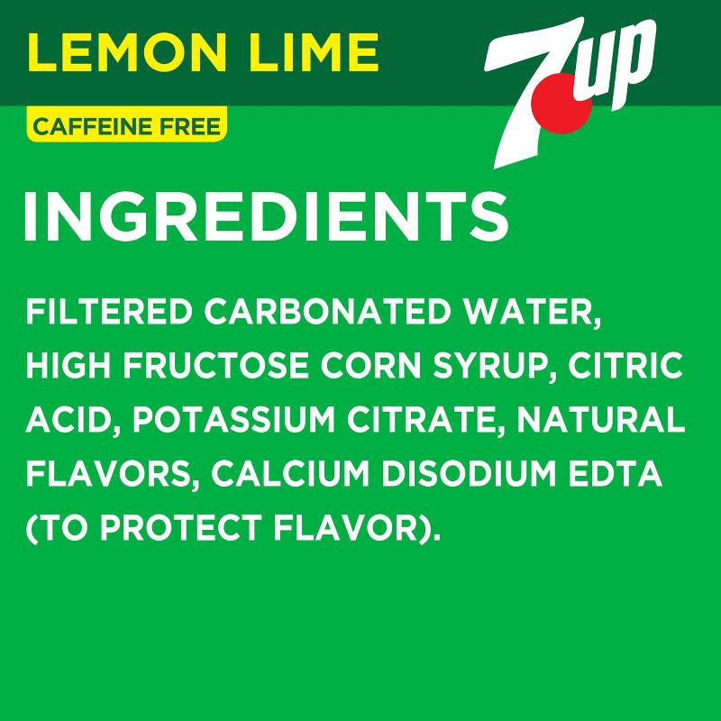 slide 4 of 14, 7UP Lemon Lime Flavored Soda - 10pk/7.5 fl oz Mini Cans, 10 ct; 7.5 fl oz
