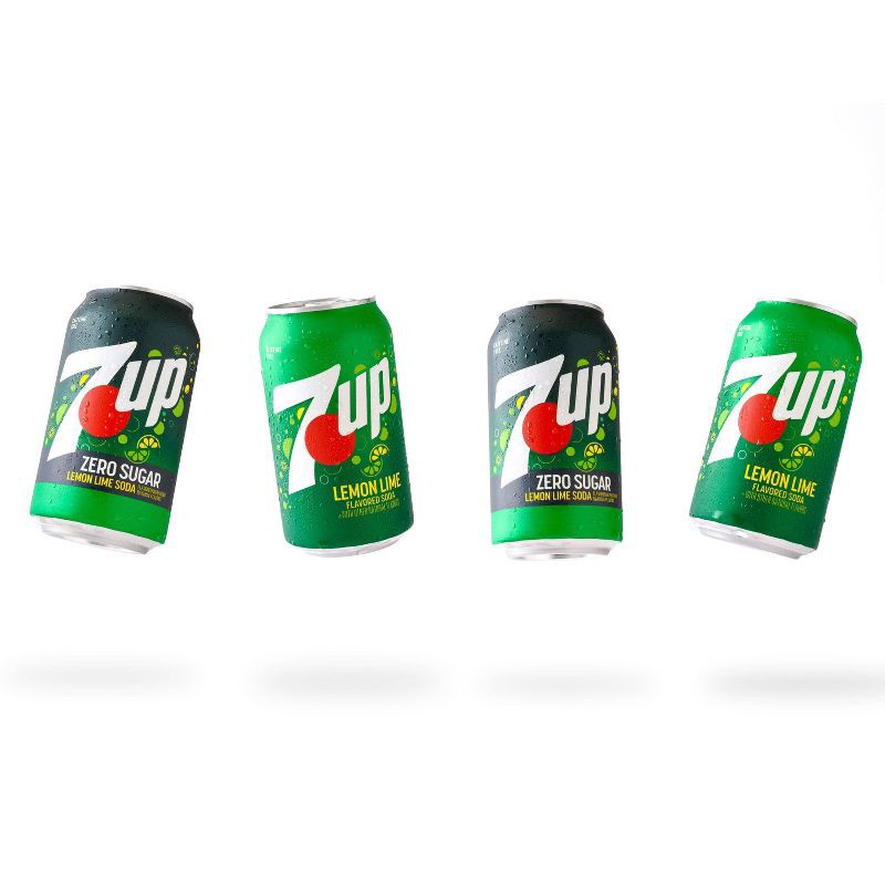 slide 8 of 14, 7UP Lemon Lime Flavored Soda - 10pk/7.5 fl oz Mini Cans, 10 ct; 7.5 fl oz