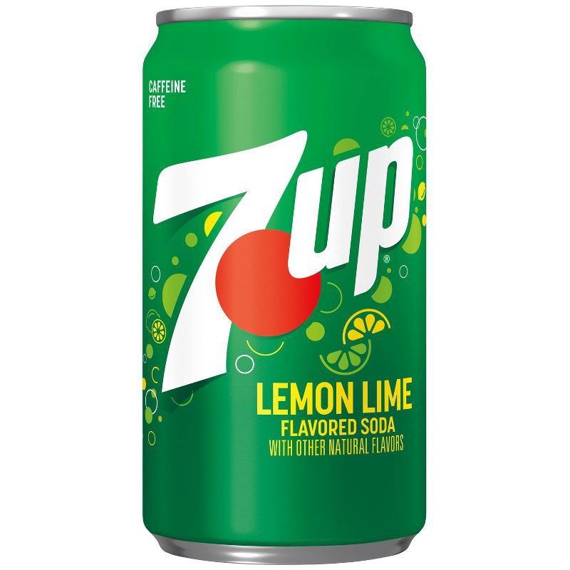 slide 10 of 14, 7UP Lemon Lime Flavored Soda - 10pk/7.5 fl oz Mini Cans, 10 ct; 7.5 fl oz