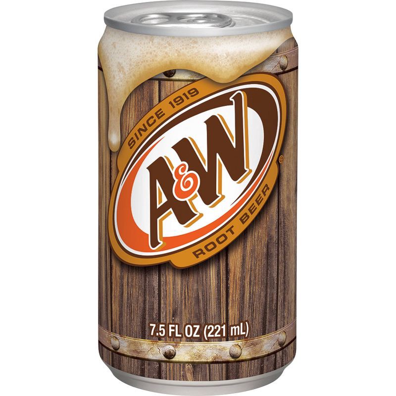 slide 3 of 8, A&W Root Beer Soda - 10pk/7.5 fl oz Mini Cans, 10 ct; 7.5 fl oz
