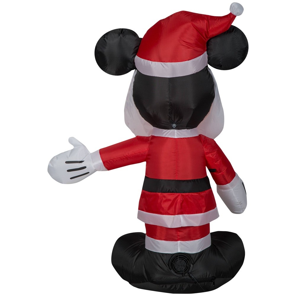 slide 4 of 5, Disney Mickey Mouse with Beard Inflatable Christmas Decorations, 1 ct