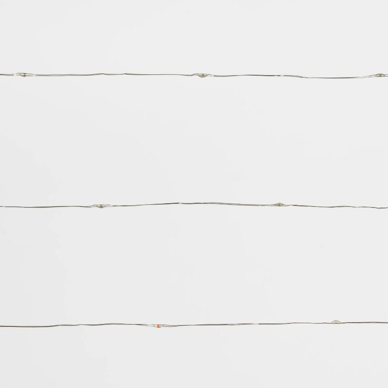 slide 3 of 4, 30ct Battery Operated LED Christmas Dewdrop Fairy String Lights Multicolor with Silver Wire - Wondershop™, 30 ct