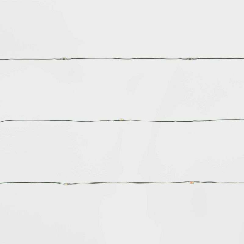 slide 3 of 6, 30ct Battery Operated LED Christmas Dewdrop Fairy String Lights Dual Color with Green Wire - Wondershop™: Indoor Holiday Decor, 9.6ft Length, 30 ct, 9.6 ft