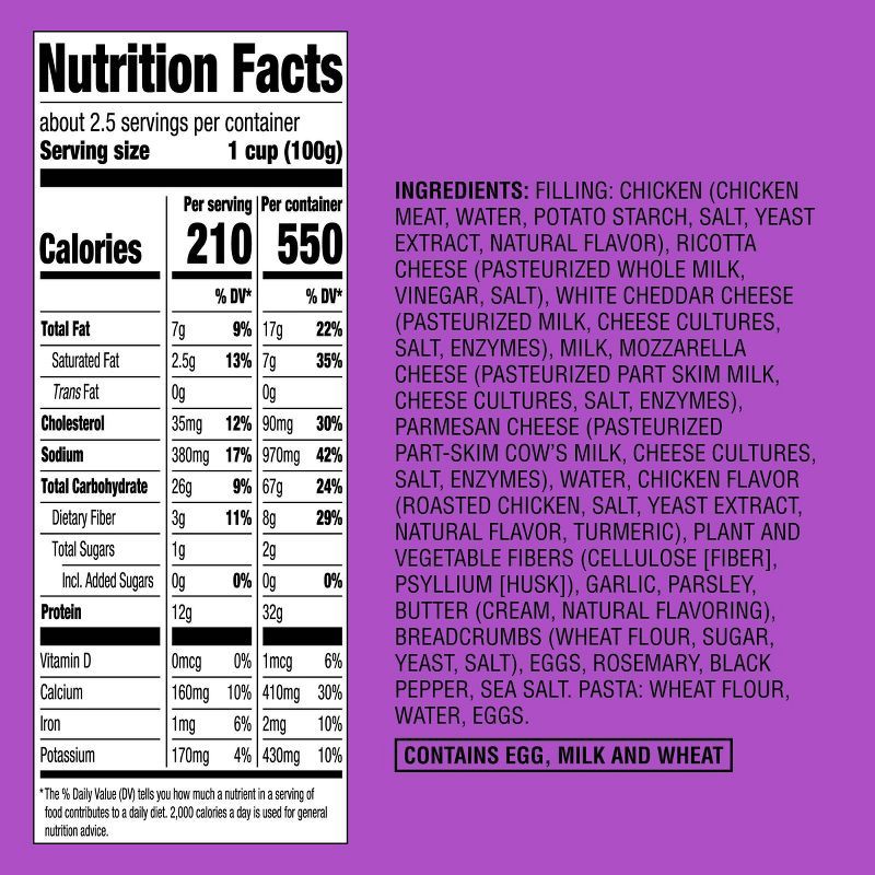 slide 4 of 4, Roasted Chicken, Garlic & Herb Ravioli - 9oz - Good & Gather™, 9 oz