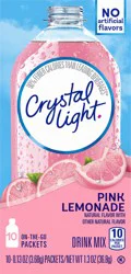 Crystal Light Pink Lemonade On-The-Go Powdered Drink Mix , 10 ct - 0.13 oz Packets