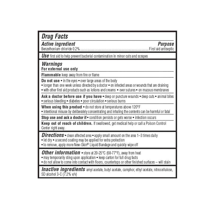 slide 3 of 5, New-Skin Liquid Bandage Brush – 1.0fl oz, 1 fl oz