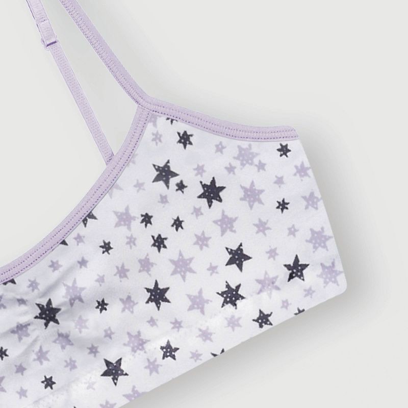 slide 2 of 2, Hanes Girls' 2pk Seamless Pullover Bra - Purple M, 2 ct