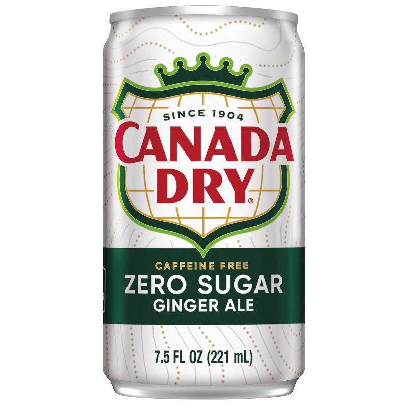 slide 7 of 12, Canada Dry Zero Sugar Ginger Ale Soda - 10pk/7.5 fl oz Mini Cans, 10 ct; 7.5 fl oz